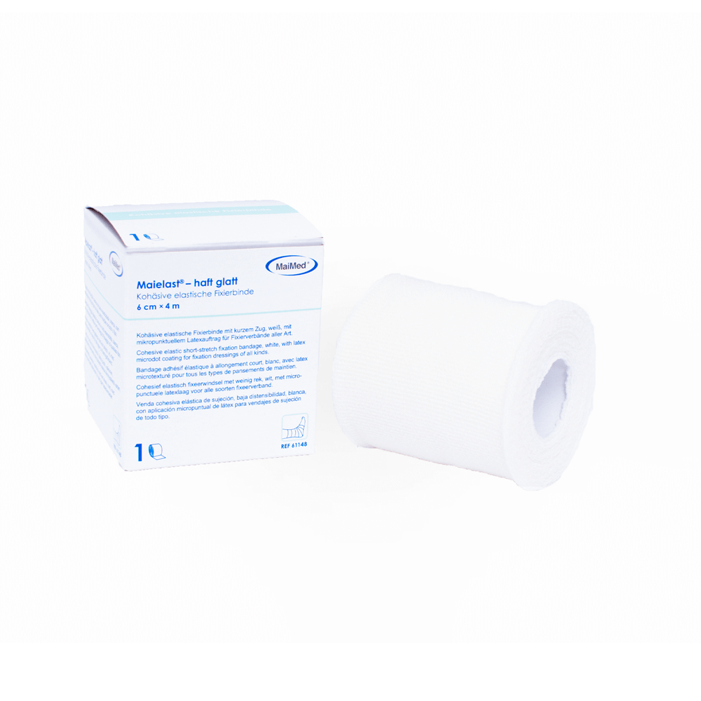 Fixierbinde Maielast® - haft glatt, 6 cm x 4 m, Stück