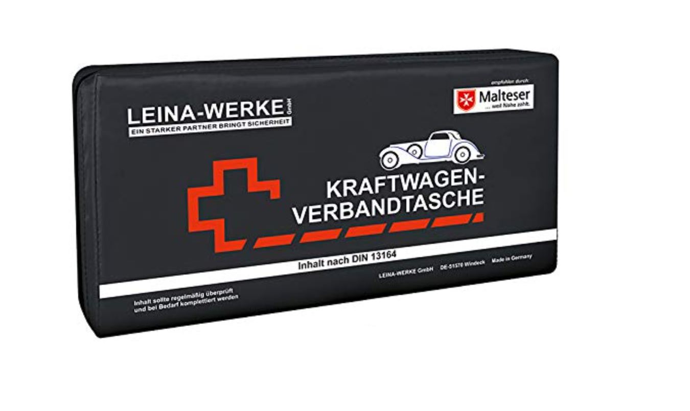 KFZ-Verbandtasche nach DIN 13164, Elegance, LEINA-WERKE, schwarz