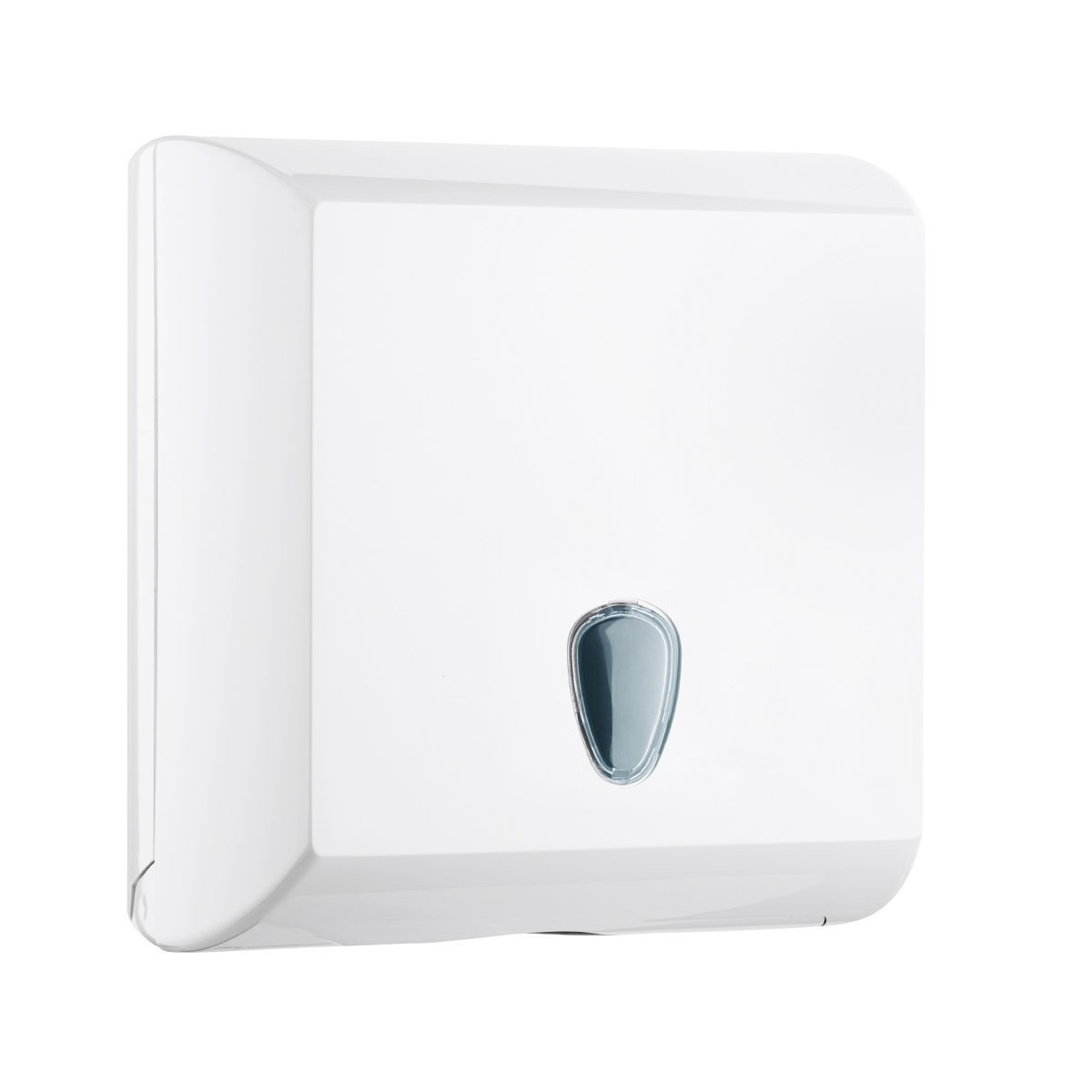 Falthandtuchspender racon® designo M, TEMCA, Kunststoff, weiß