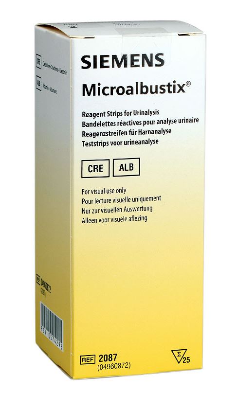 Harnteststreifen Microalbustix®, 25 Stück