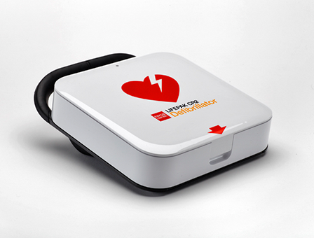 AED LIFEPAK® CR2, USB, Halbautomat, Handgriff, gebraucht
