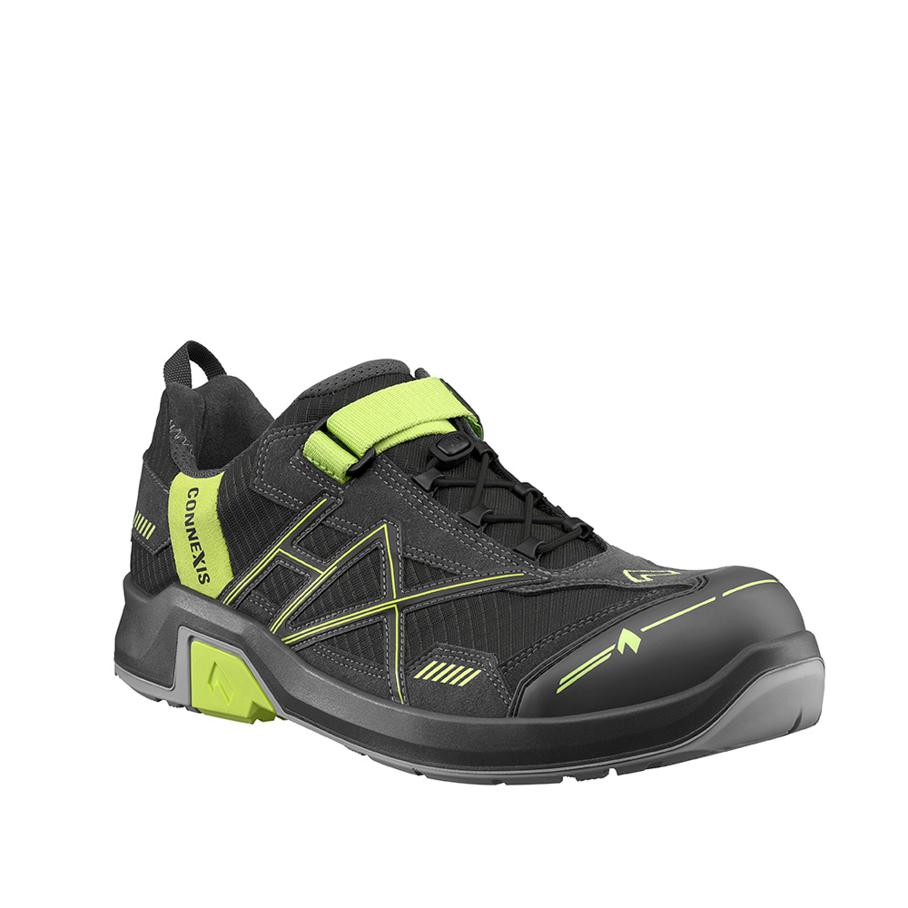 Sicherheitsschuhe HAIX CONNEXIS Safety T S1P low/grey-citrus, Größe UK 8.0 / EU 42