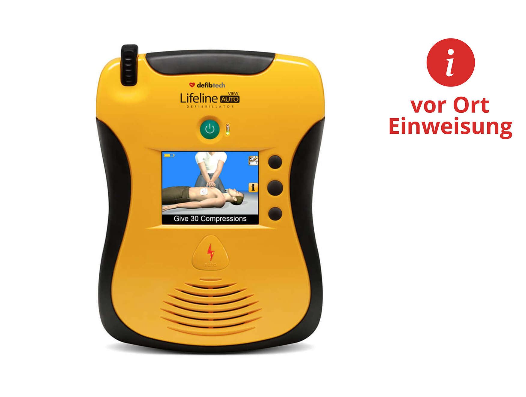 Defibtech AED Defibtech Lifeline VIEW, Vollautomat, 2-sprachig, vor Ort Einweisung