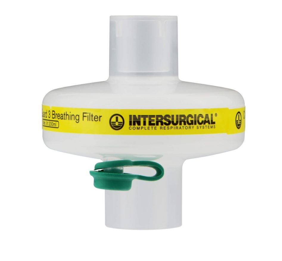 Bakterien/Virenfilter mit Luer Port, Clear-Guard™ 3 Intersurgical®, Kartonabnahme möglich