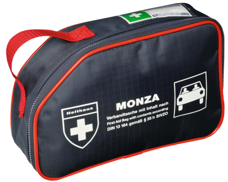 KFZ Verbandtasche MONZA, Holthaus, DIN 13164, blau-rot
