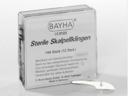 Bayha Skalpellklingen Fig. 15, 144 Stück