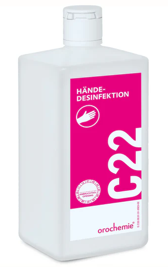 Desinfektionsmittel Hände und Haut, orochemie® C 22, 12x 500 ml, mit Klappverschluss