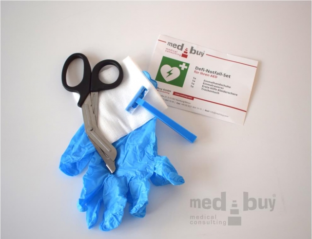 AED-Notfall-Set "medbuy" im PE-Folienbeutel