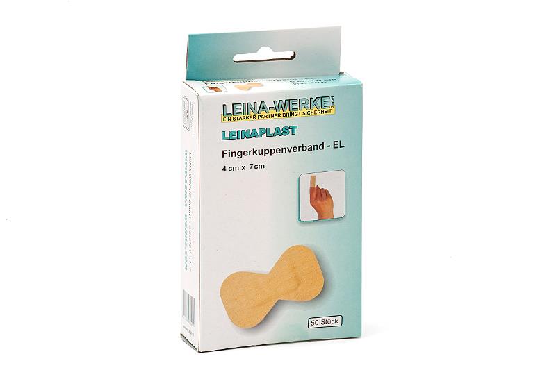 Fingerkuppenverband Leinaplast, LEINA-WERKE, elastisch, 4 cm x 7 cm, 50 Stück