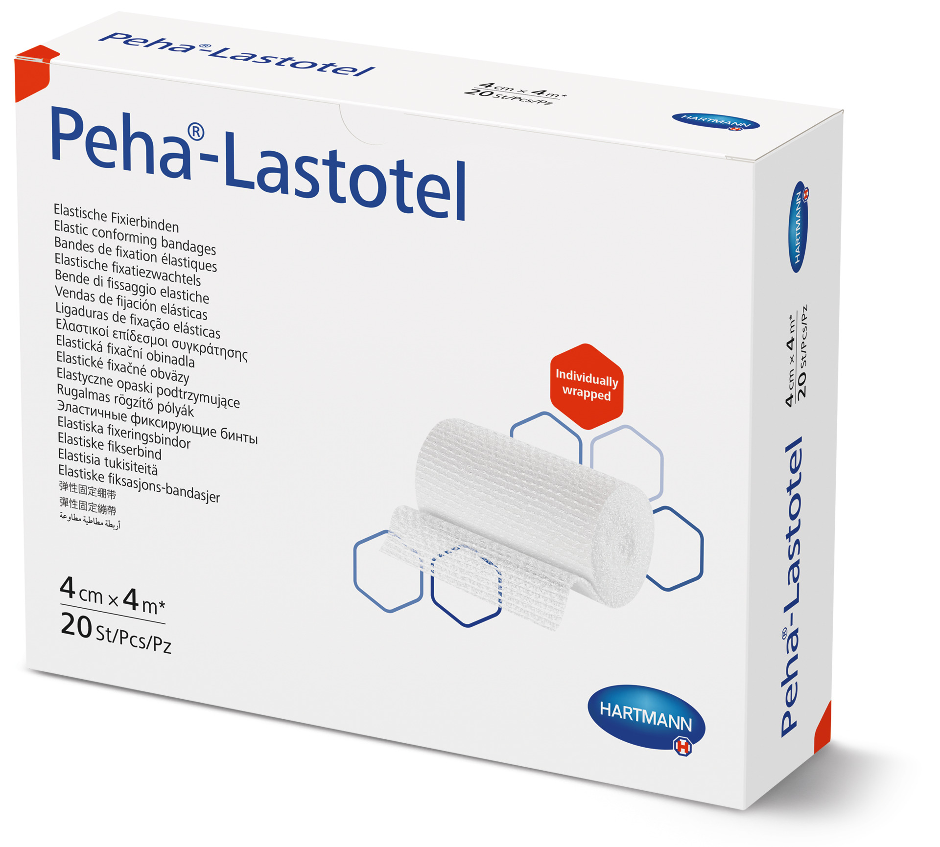 Fixierbinde Peha-Lastotel 4 cm x 4 m, 20 Stück