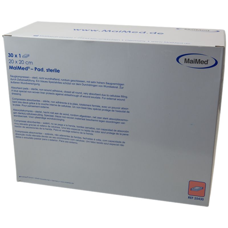 Saugkompresse MaiMed® PAD, steril, 20 x 20 cm, 30 Stück