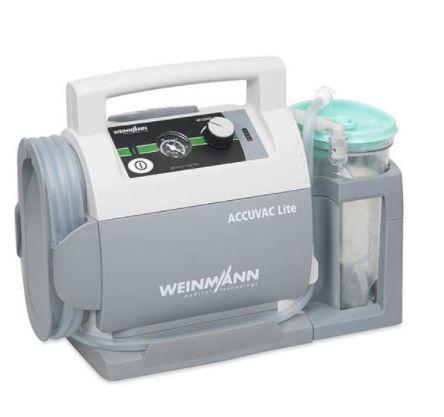 Absaugpumpe elektrisch, WEINMANN ACCUVAC Lite mit  Einwegbehältersystem