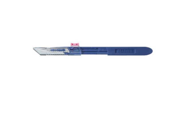 Sicherheits-Einmal-Skalpell FEATHER Safeshield Fig. 22 steril, 10 Stück