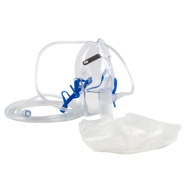 Sauerstoffmaske Dahlhausen® mit Reservoirbeutel und Sicherheitsverbindungsschlauch, Erwachsene, 50 Stück