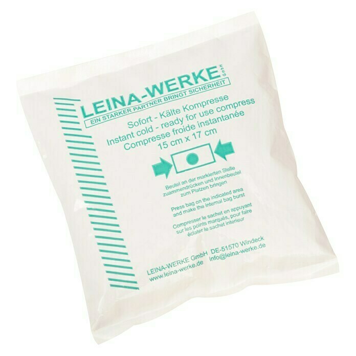 Sofort-Kälte-Kompresse, Kühlkompresse LEINA-WERKE, 15 cm x 17 cm