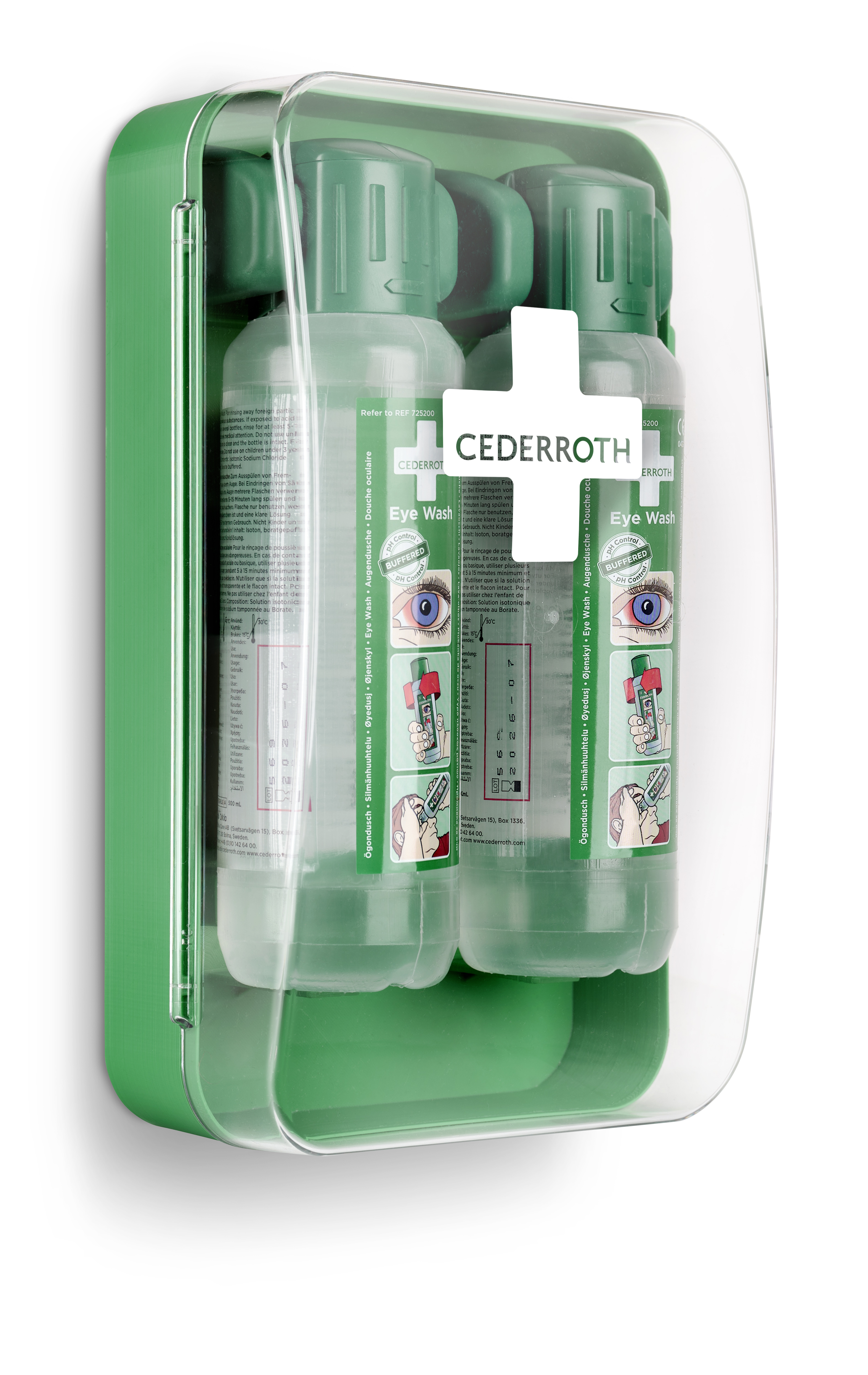 Augenduschen Wandhalter Cederroth Eye Wash Cabinet (2x 500 ml)
