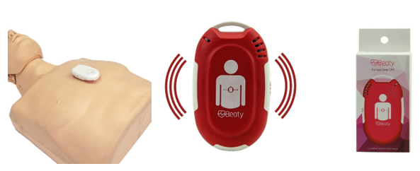 Feedbacksystem zur Herzdruckmassage "BEATY", rot