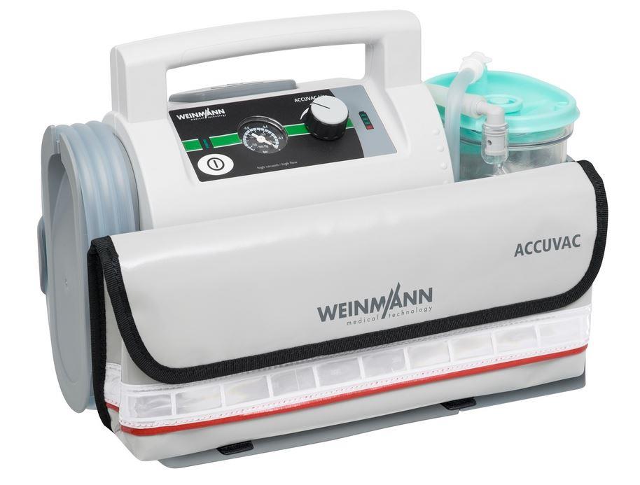 Absaugpumpe elektrisch, WEINMANN ACCUVAC Lite mit Zubehörtasche, Einwegbehältersystem
