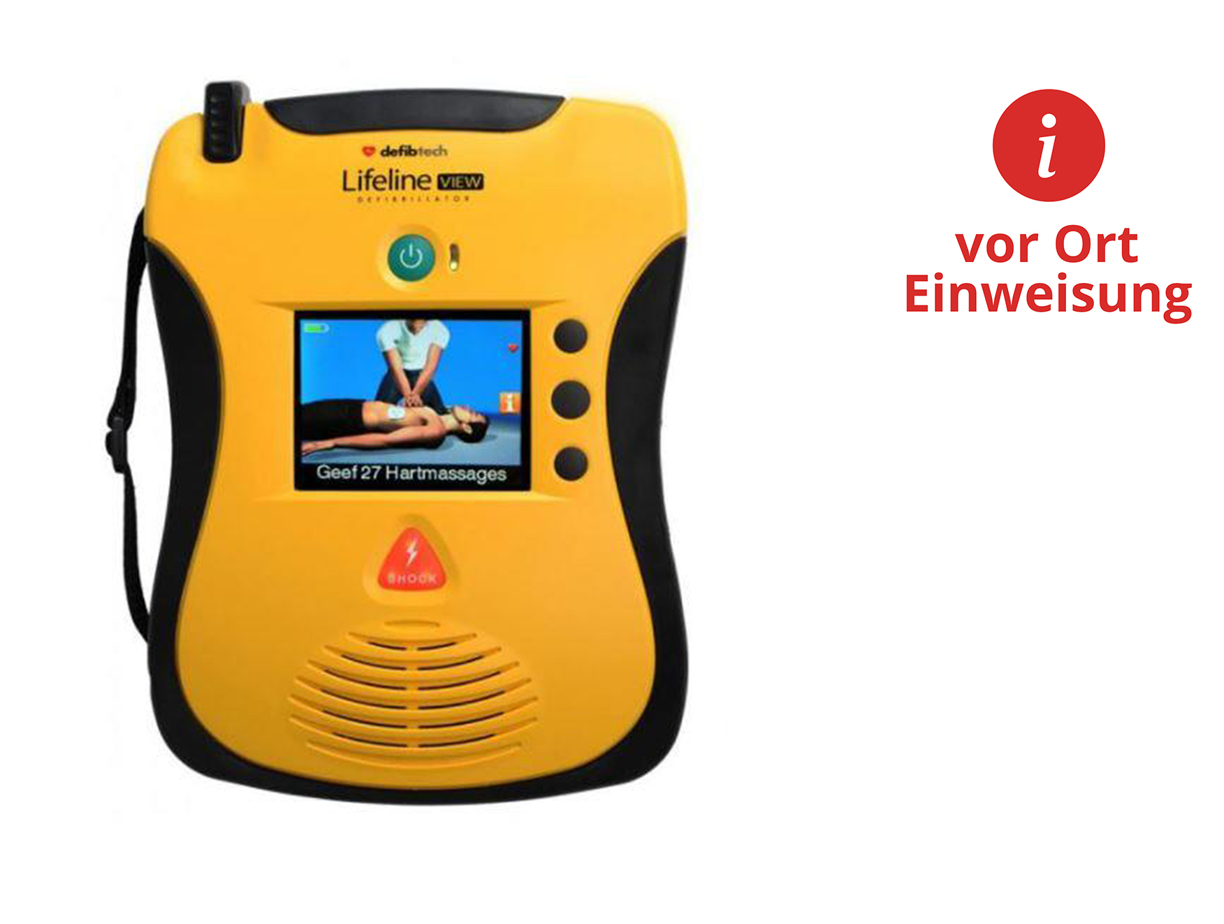 Defibtech AED Defibtech Lifeline VIEW, Halbautomat, 2-sprachig, vor Ort Einweisung