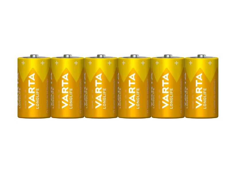 Batterie Varta Longlife C Baby LR14 4114 1.5 V, 6 Stück