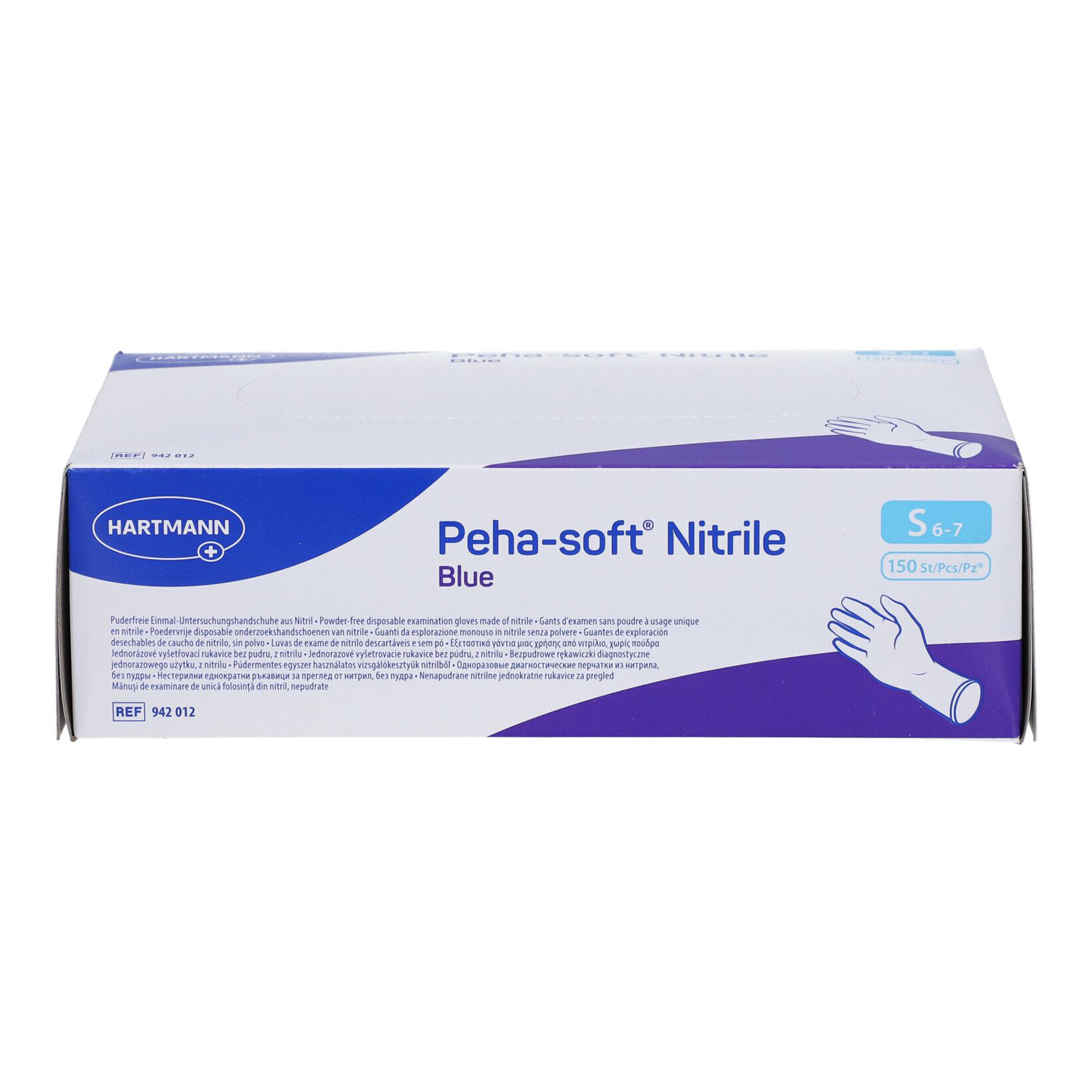Einmalhandschuhe Peha-soft® nitrile blue puderfrei, Größe S, 150 Stück