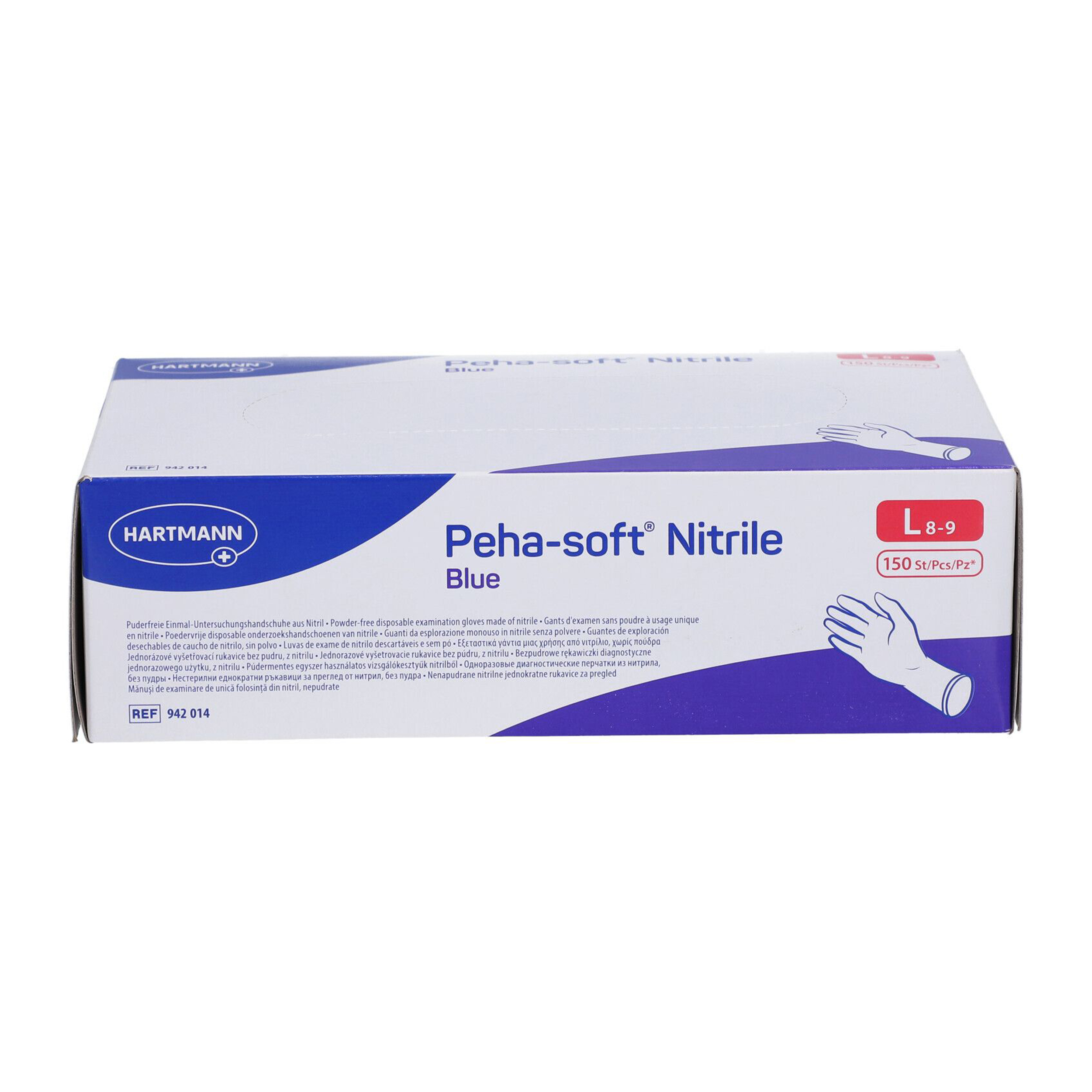 Einmalhandschuhe Peha-soft® nitrile blue puderfrei, Größe L, 150 Stück