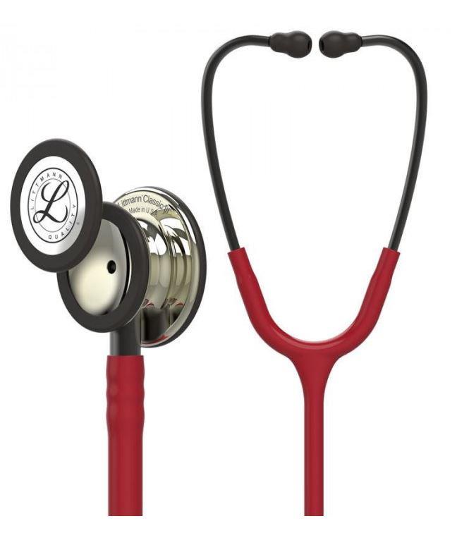 Stethoskop Littmann® Classic III, 69cm, Smoke Edition, Burgund, 5864