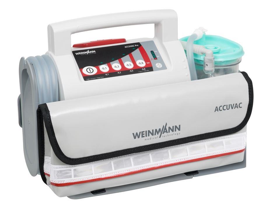 Absaugpumpe elektrisch, WEINMANN ACCUVAC Pro mit Einwegbehältersystem