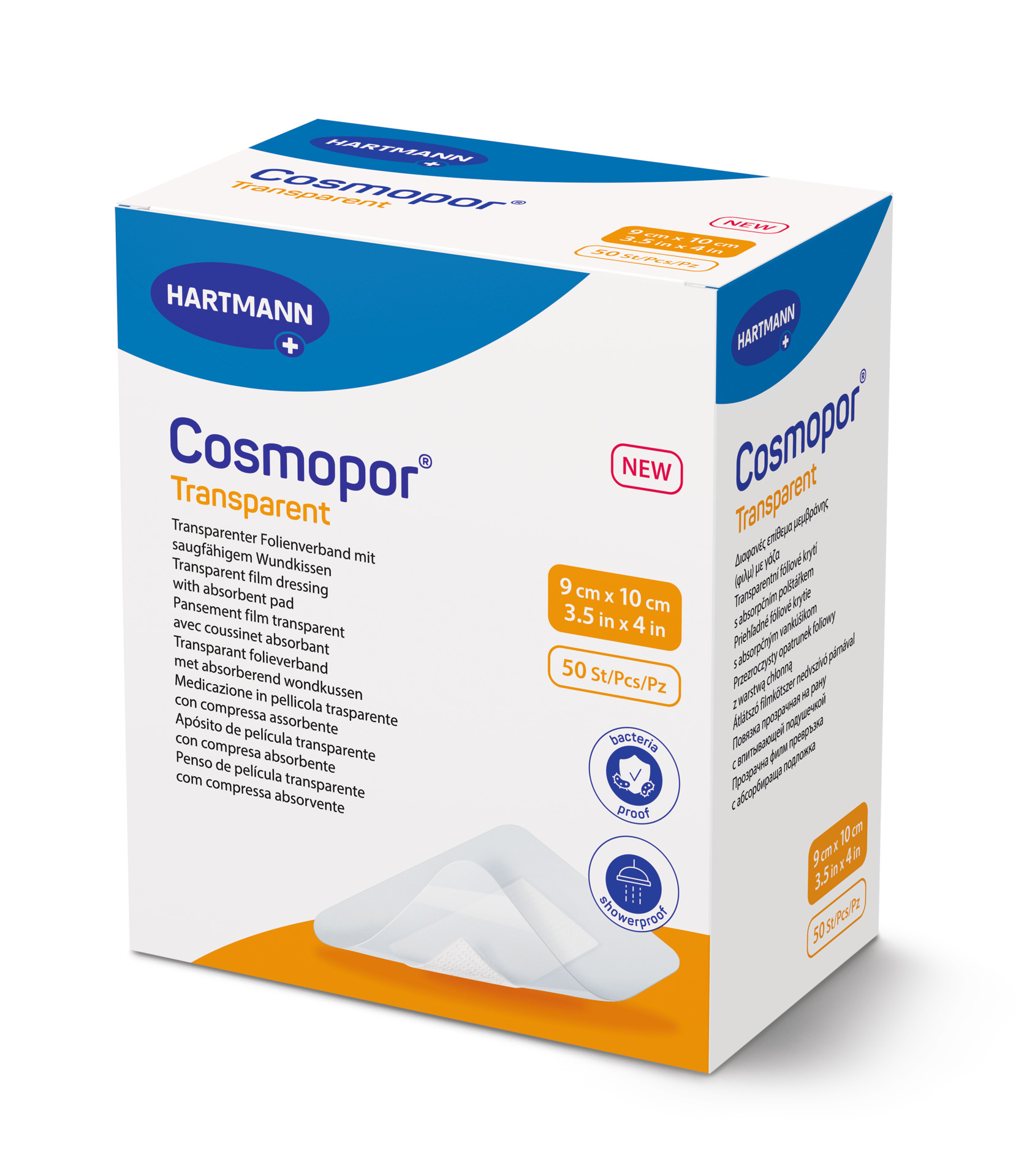 Wundverband Cosmopor® Transparent, 5 x 7,2 cm, 50 Stück