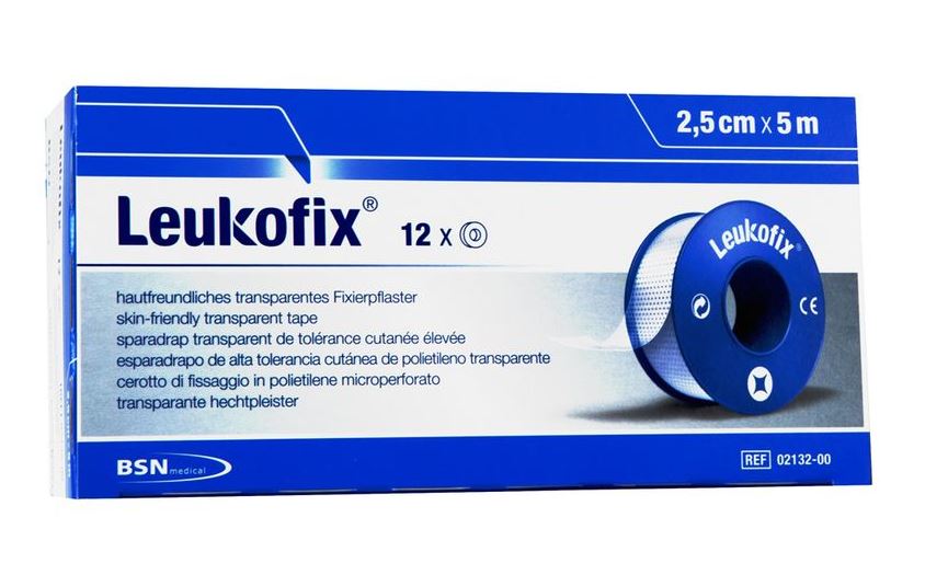 Fixierpflaster Leukofix®, ohne Schutzring, 2,50 cm x 5 m, 12 Stück