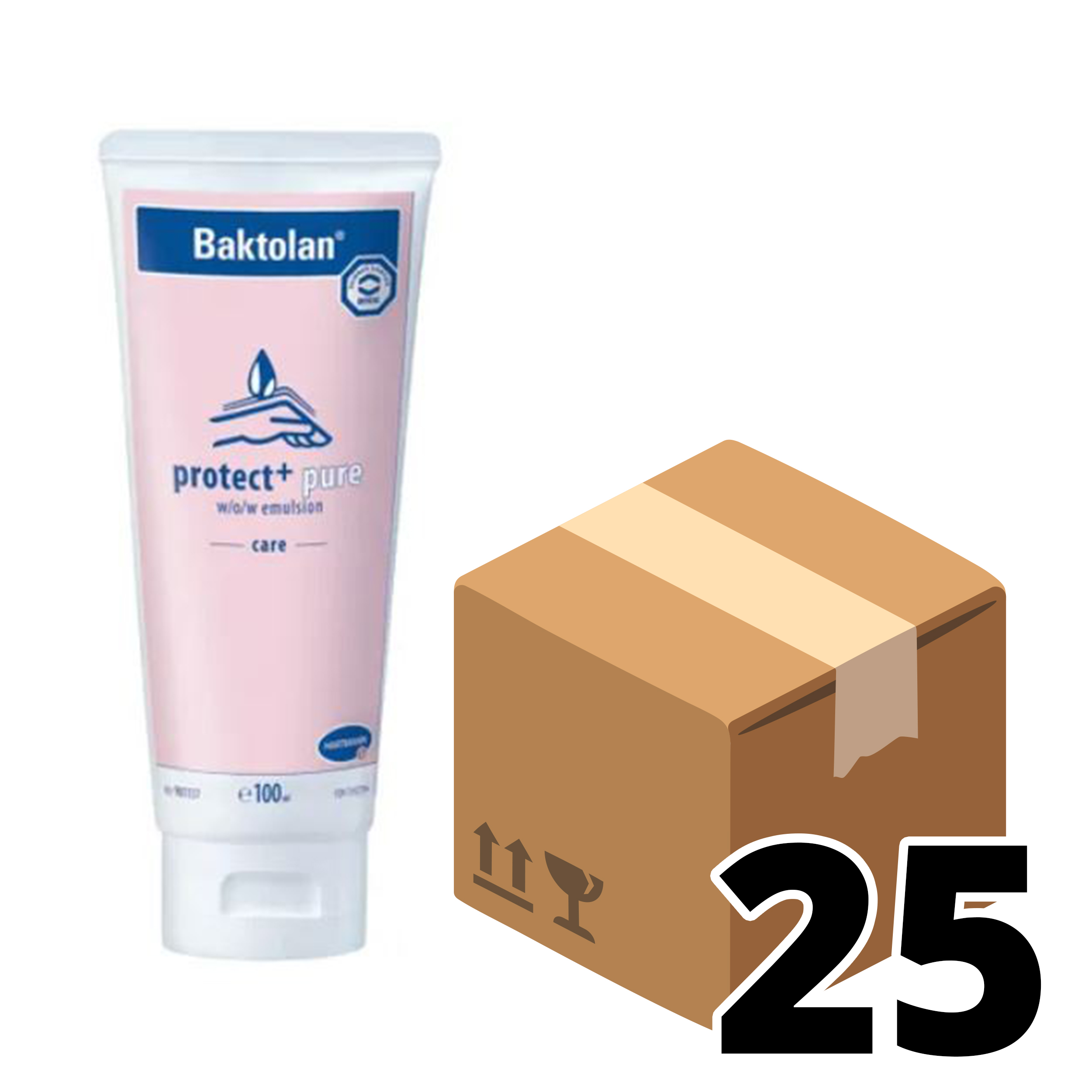 Hautschutz- und Pflegecreme Baktolan protect + pure, 100 ml, Karton à 25 Stück