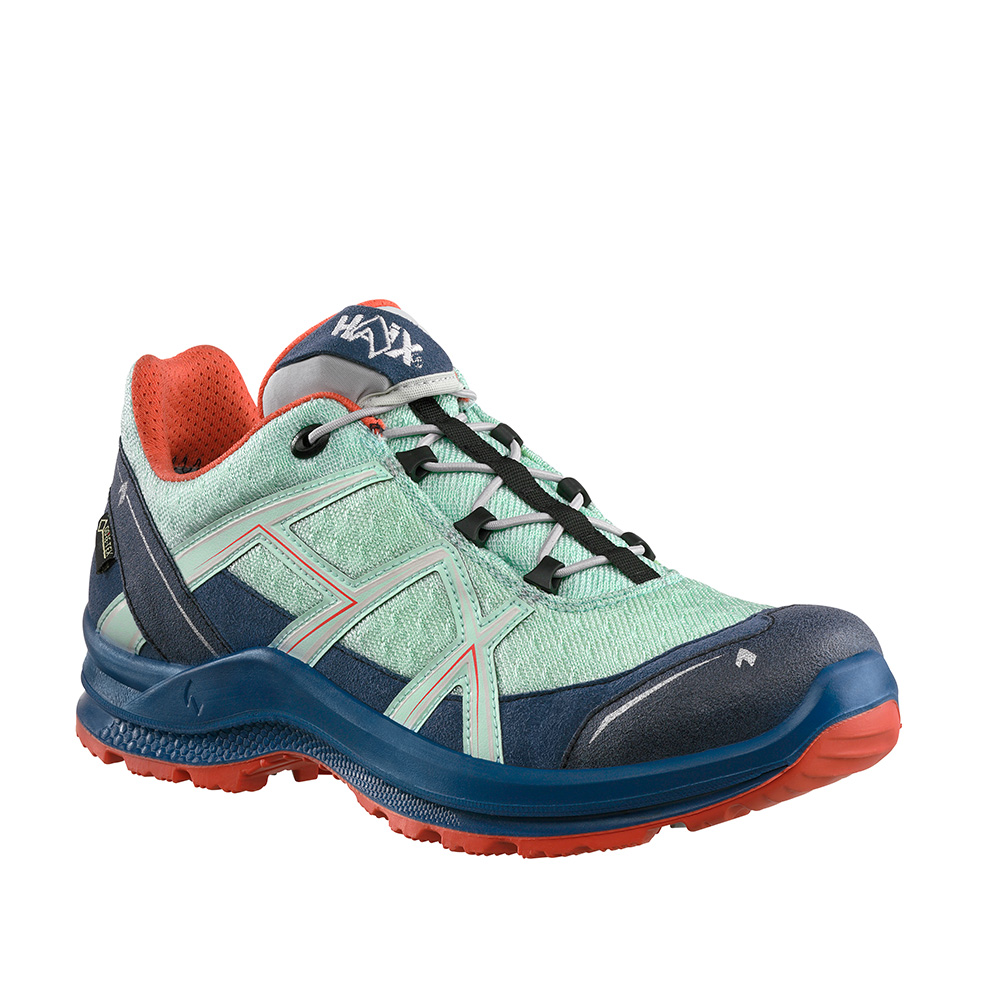 Freizeitschuhe HAIX BLACK EAGLE Adventure 2.2 GTX Ws low/sky-orange, Größe UK 3.5 / EU 36