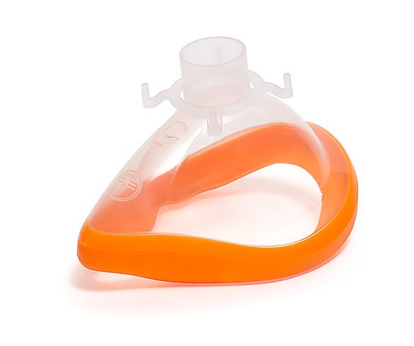 Beatmungsmaske Intersurgical® ClearLite, Größe 5, orange