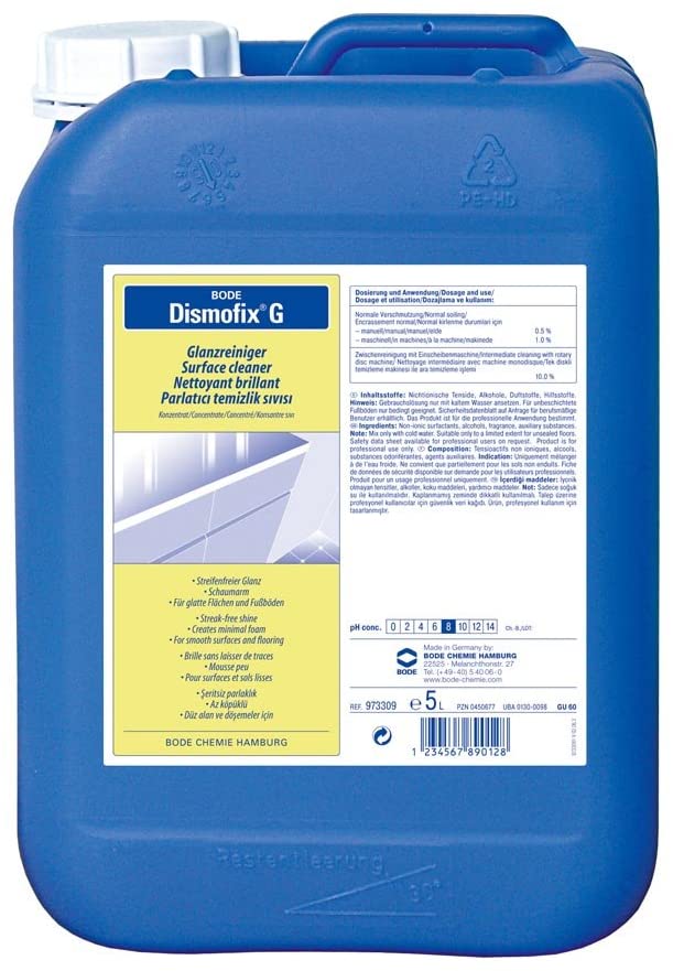 Glanzreiniger Fläche, Dismofix G, 5.000 ml