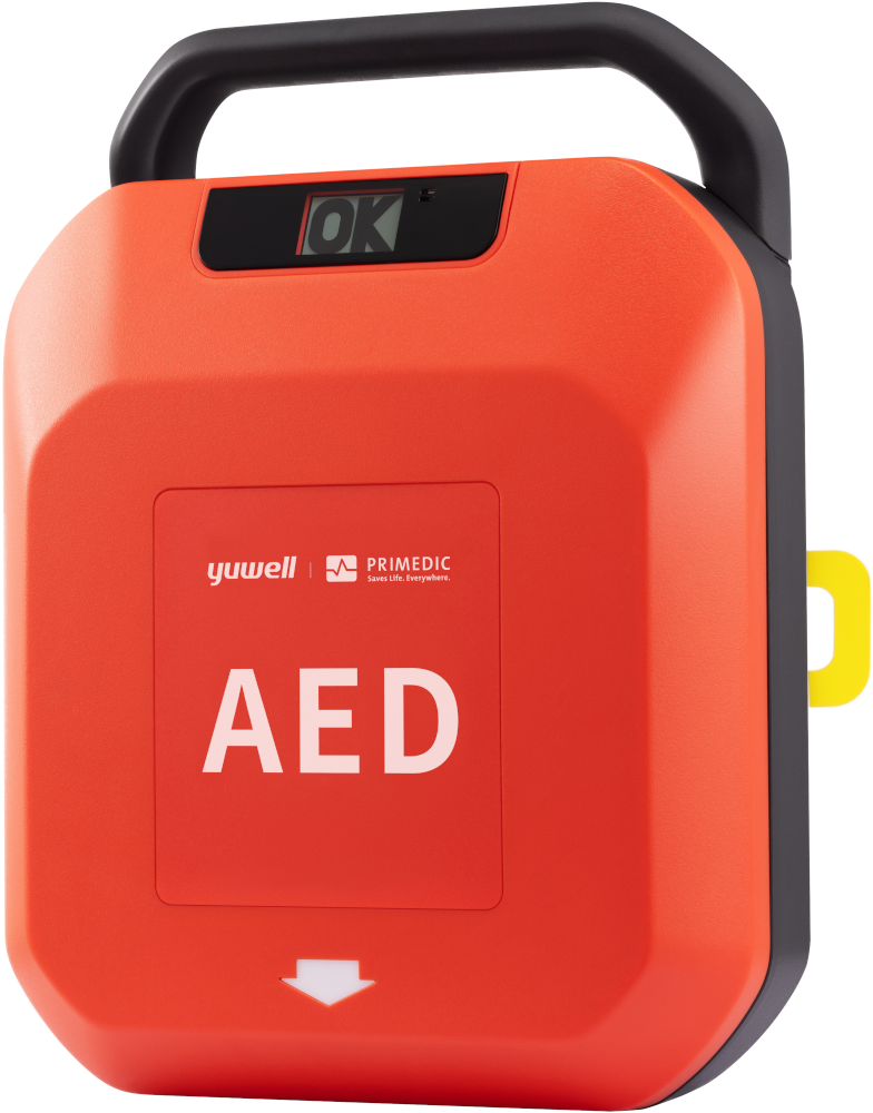 AED Primedic HeartSave Y/A, vollautomatischer externer Defibrillator, Gebrauchtgerät