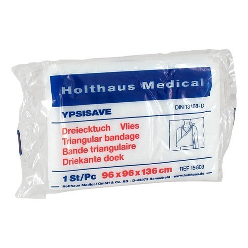Dreiecktuch YPSISAVE, Vlies, weiß, 96 x 96 x 136 cm