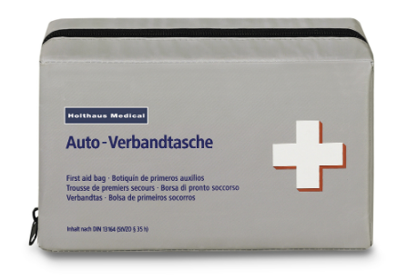 KFZ Verbandtasche Klassik, Holthaus, DIN 13164, grau
