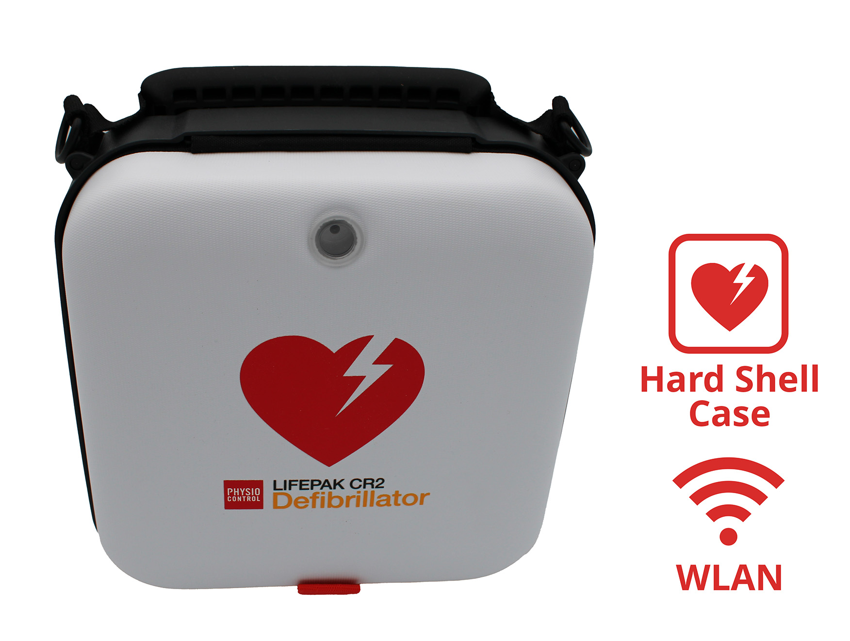AED LIFEPAK® CR2, Halbautomat, mit W-LAN, 2-sprachig, Taschen-Set, kontinuierliche HLW, gebraucht