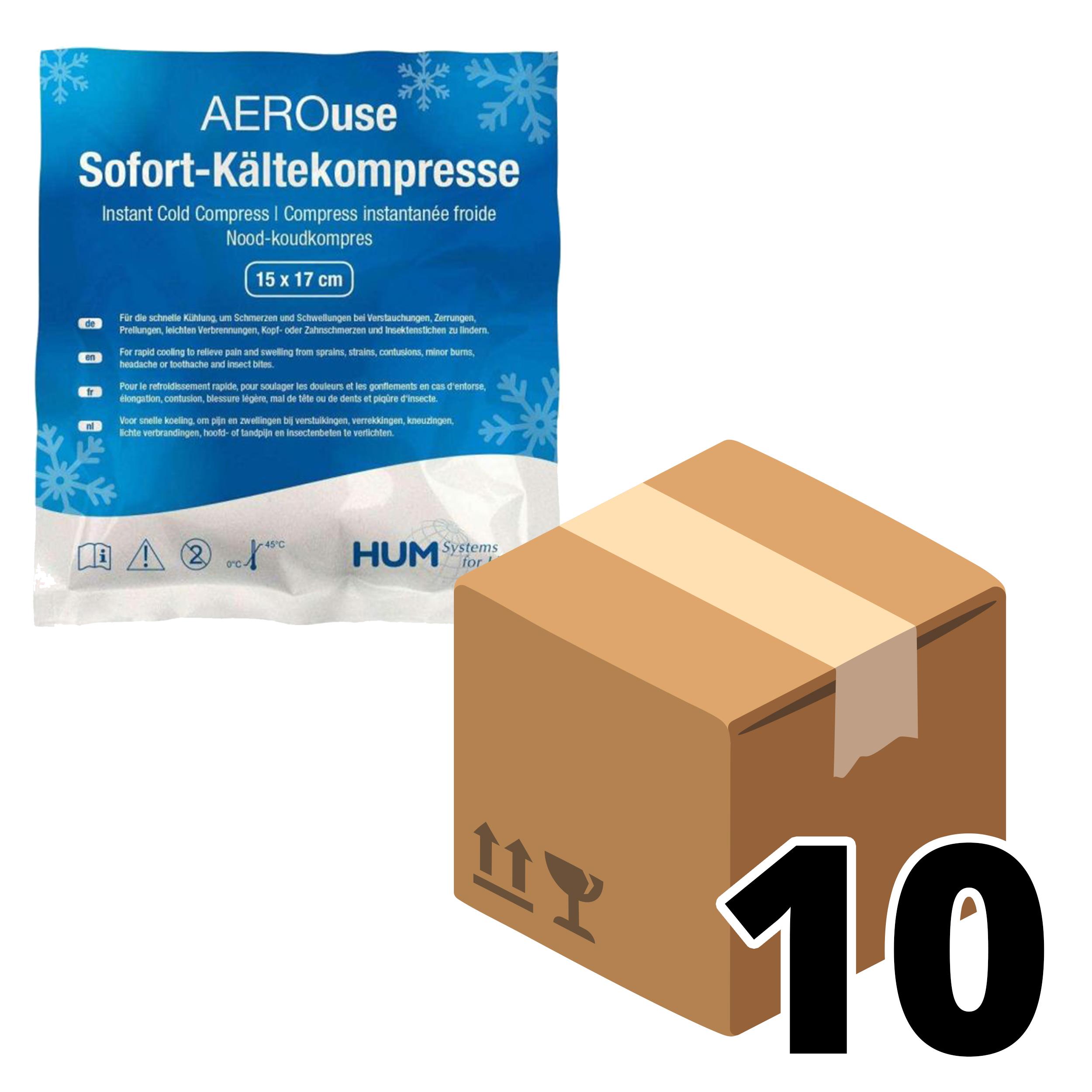 Kälte-Sofort-Kompresse HUM AEROuse® 15 x 17 cm, Karton à 20 Stück