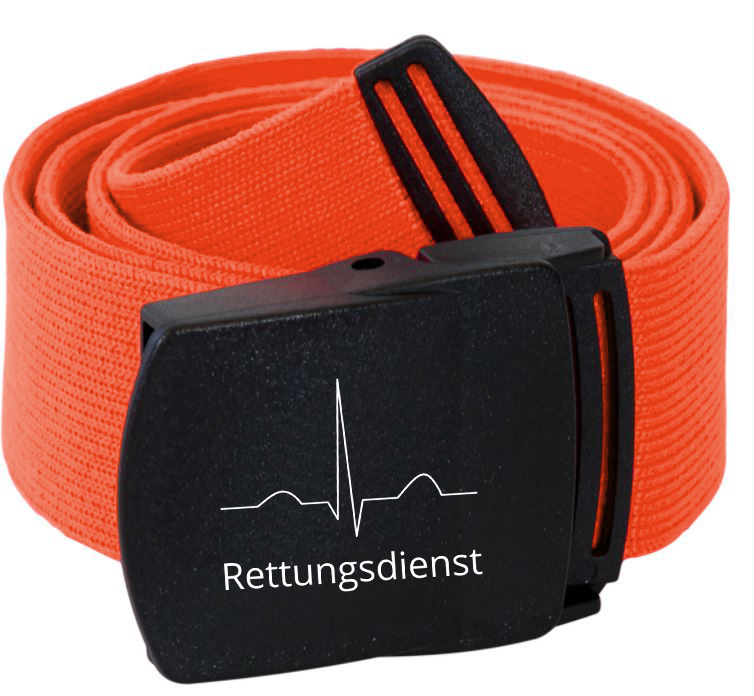 Rettungsdienstbekleidung Gürtel "Rettungsdienst", orange, universal (130 cm)