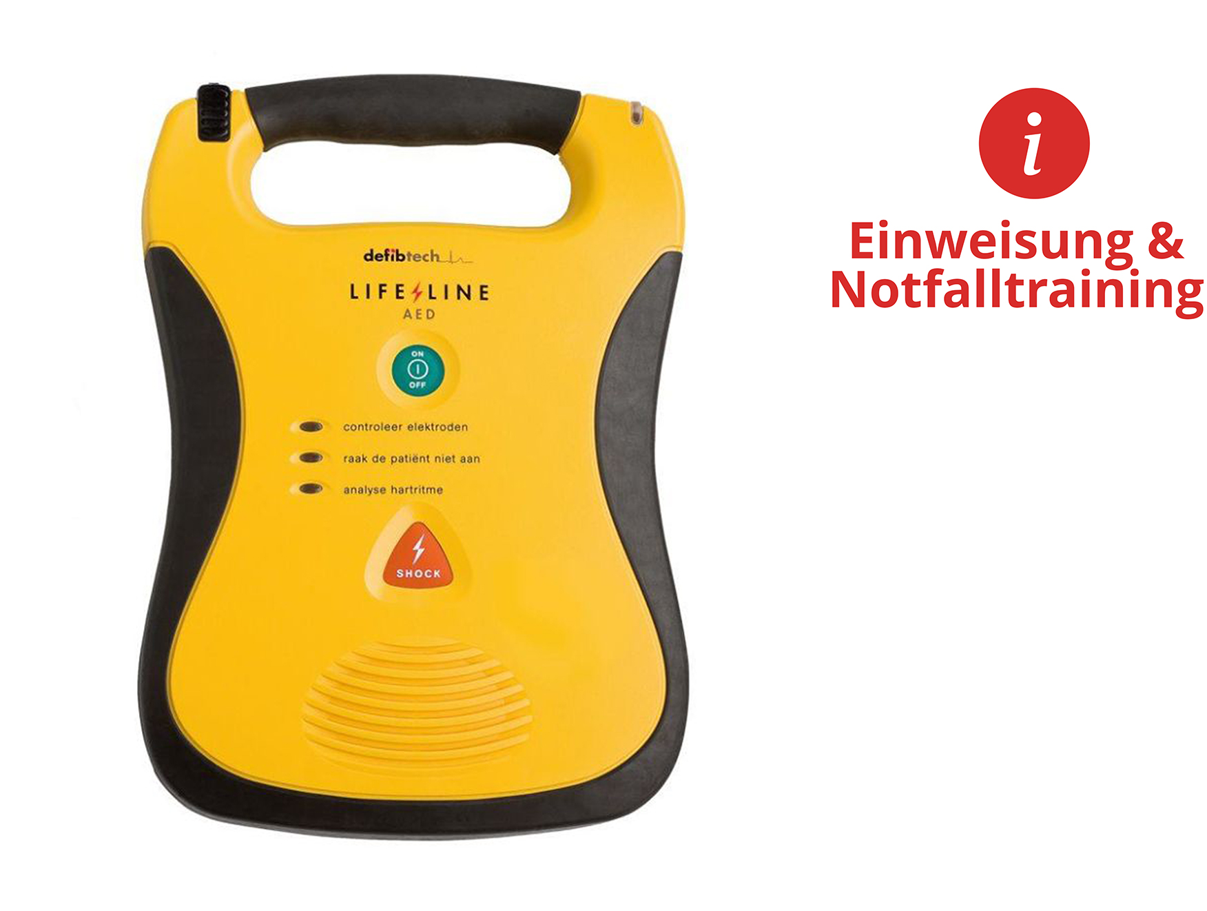 Defibtech AED Defibtech Lifeline, Second Generation (SG), Halbautomat, Notfalltraining inkl. Einweisung