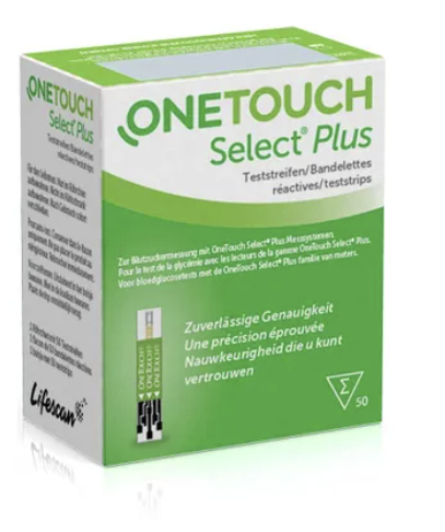 Blutzuckerteststreifen OneTouch® SelectPlus, 50 Stück