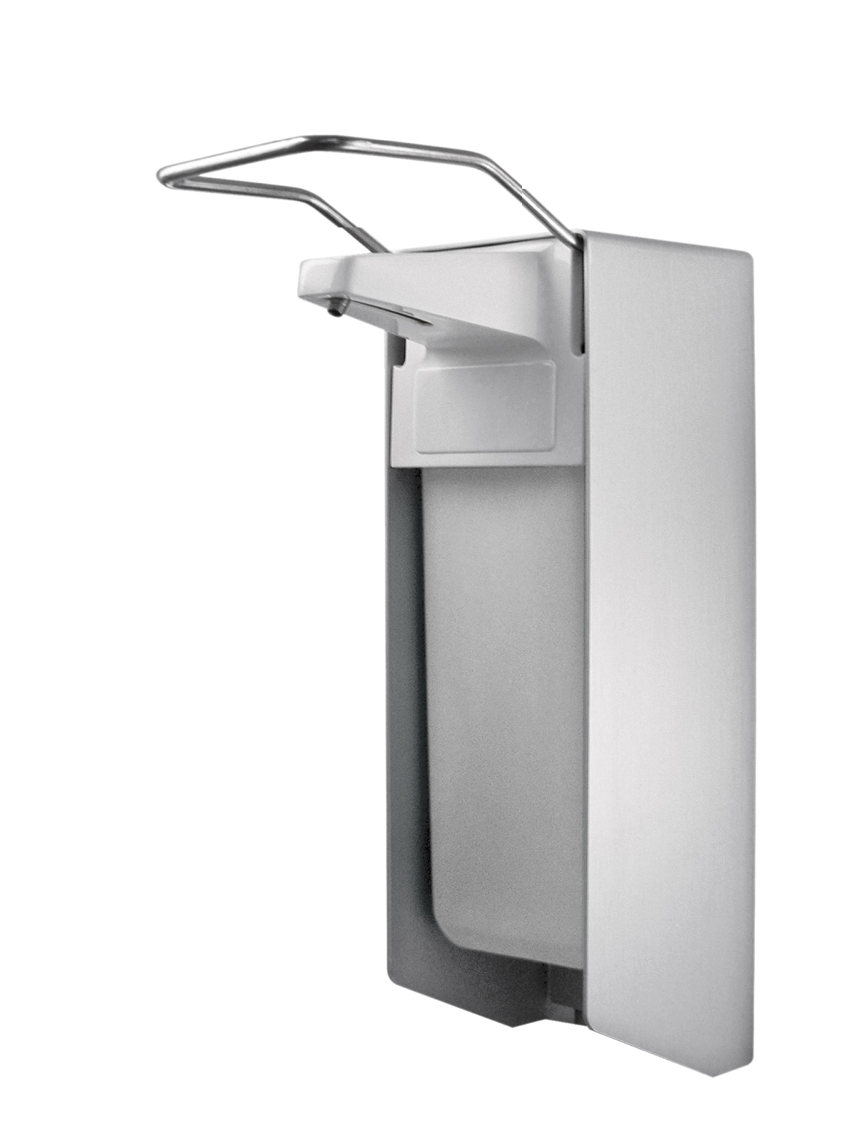 Seifen- und Desinfektionsmittelspender TEMDEX SD 0501, Aluminium, 500 ml