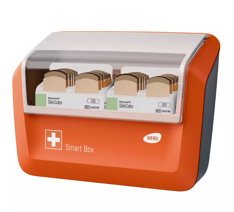 Pflasterspender WERO Smart Box®, gefüllt mit SkinColor