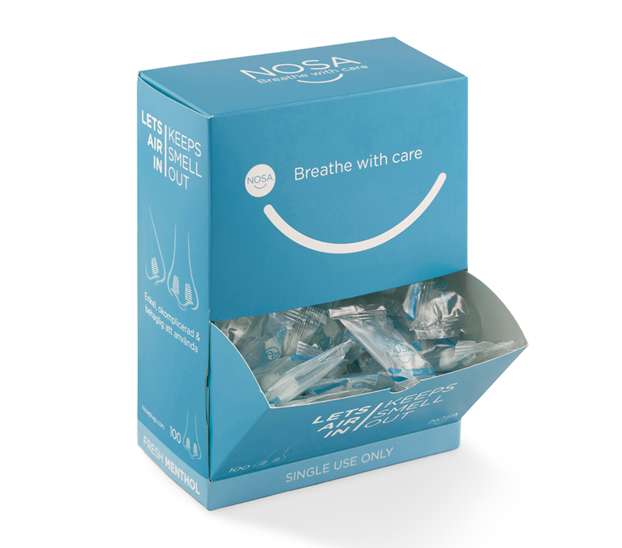 Nasenstöpsel NOSA plugs menthol, 100 Stück