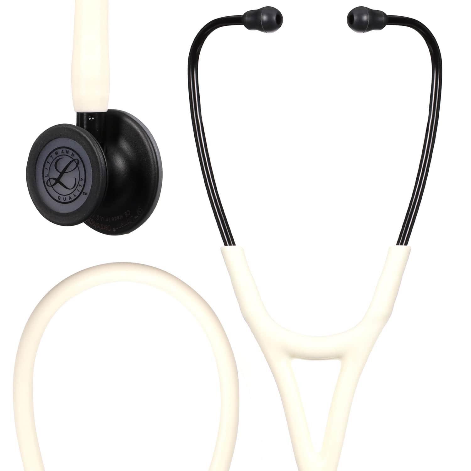 Stethoskop Littmann® Cardiology IV Satin, Alabasterfarbener Schlauch