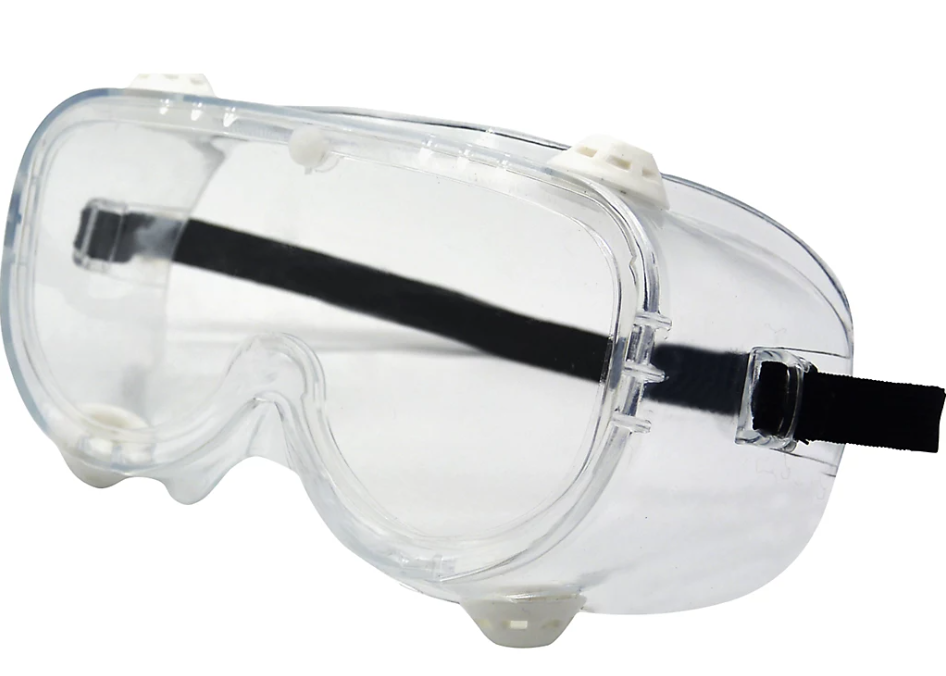 Schutzbrille, Vollschutz, mit einstellbarer Belüftung